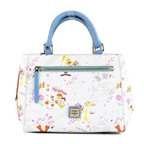 Dooney & Bourke Handbags - NEW Dooney & Bourke Disney Reigning Rabbits S Coated Cotton Zip Satchel Handbag